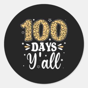 Adesivo 100 Dias "Mulheres Professoras Homens Crianças 100