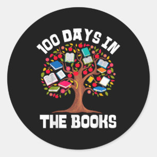 Adesivo 100 Dias Nos Livros Que Lem Professores 100 Dias