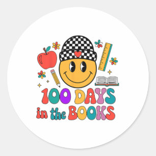 Adesivo 100 Dias Nos Livros Sorriem 100º Dia Da Escola