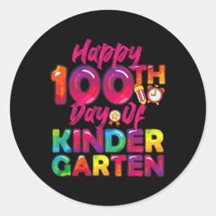Adesivo 100 Dias Todos Os Estudantes Felizes 100º Dia Do K