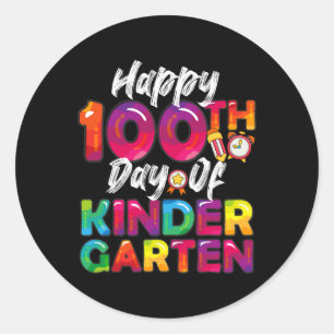 Adesivo 100 Dias Todos Os Estudantes Felizes 100º Dia Do K