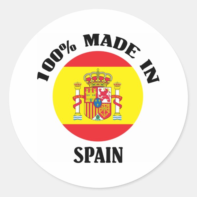 Adesivo 100% Feito Em Espanha (Frente)