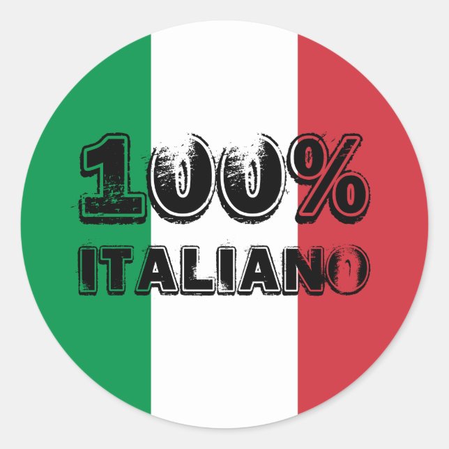 Adesivo 100% Italiano (Frente)