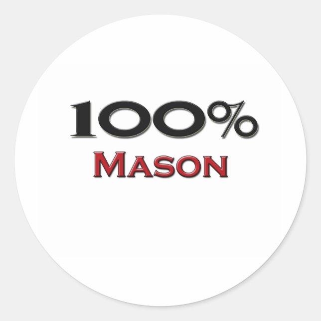 Adesivo 100% Mason (Frente)