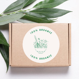 Adesivo 100% Organic Baking Flowers