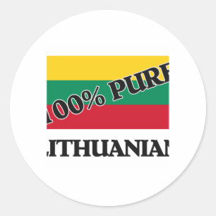 Adesivo 100 por cento de LITHUANIAN