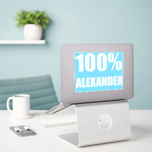 Adesivo 100 por cento Nome de Alexander