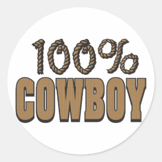 Adesivo 100 Por Cowboy