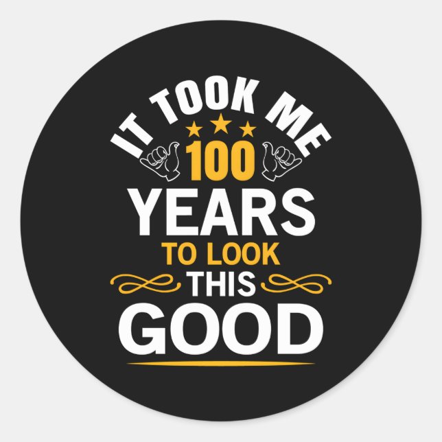 Adesivo 100Th Me Levou 100 (Frente)