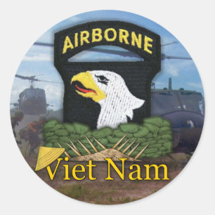 Adesivo 101st Veteranos Vietnam da divisão