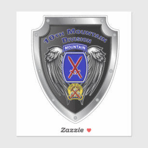 Adesivo 10.ª Divisão de Montanha "Subir à Glória"