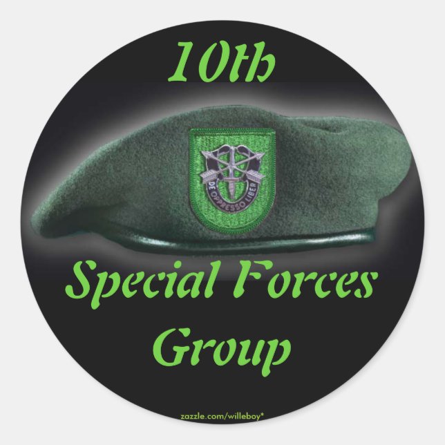 Adesivo 10.ª força especial Green Berets flash Sticker (Frente)