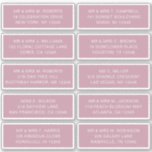 Adesivo 10 Nome de Convidado Individual Endereço Parte Cas<br><div class="desc">10 Autocolantes de Nome de Convidado Individuais Os adesivos White Script do Partido de Endereços de Casamento de Casamento apresentam 10 adesivos com seu nome de convidado individual e endereço em cada adesivo em tipografia de script branco em um fundo rosa oriental. Perfeito para convites de casamento, Natal e Cartões...</div>