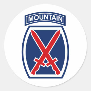 Adesivo 10o Divisão da montanha