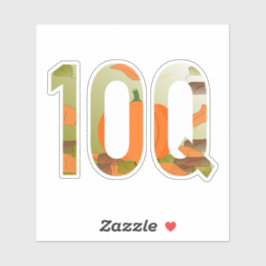 Adesivo 10Q = Obrigado Cem Vezes