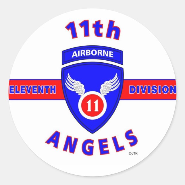 ADESIVO 11 AIRBORNE DIVISION "ANGELS" (Frente)