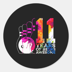 Adesivo 11 Anos De 11 Incrível No Aniversário