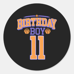 Adesivo 11 Birthday Boy Basball Lover 11 Anos Bd
