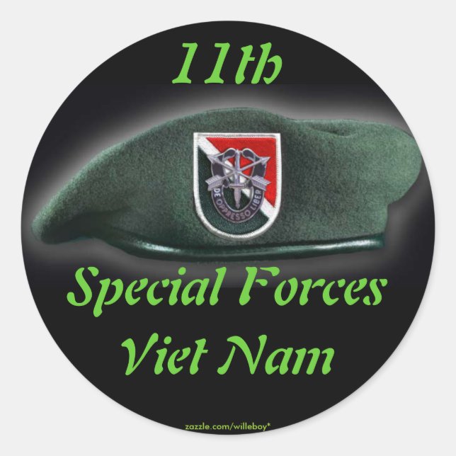 Adesivo 11 Especial força Green Berets flash Sticker (Frente)