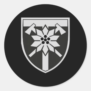 Adesivo 128ª Brigada de Assalto de Montanha (Ucrânia) Mili