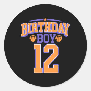Adesivo 12 Birthday Boy Basball Lover 12 Anos Bd