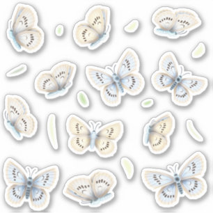 Adesivo 12 Borboletas Tornem Sua Natureza Decal