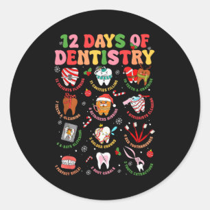 Adesivo 12 Dias Da Odontologia Dentista Natal Dente Natal