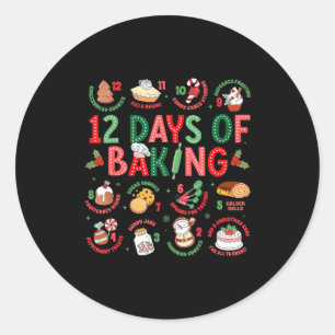 Adesivo 12 Dias De Confeitaria Padeiro Natal Cozinheiro Ch