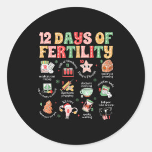 Adesivo 12 Dias De Fertilidade Enfermeira De Fiv Natal Ob
