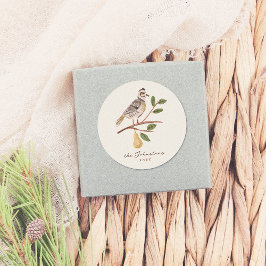 Adesivo 12 Dias De Partucho De Natal Numa Árvore De Pera