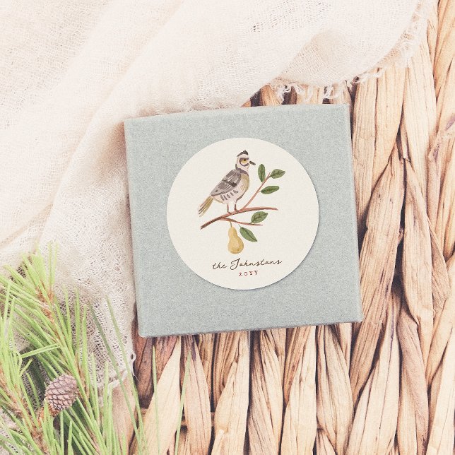 Adesivo 12 Dias De Partucho De Natal Numa Árvore De Pera (Criador carregado)