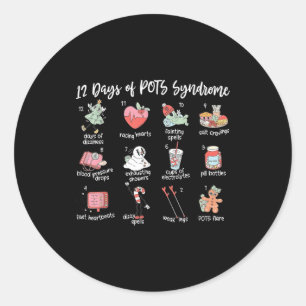Adesivo 12 Dias De Síndrome De Pots Natal Dysautonomia Cg