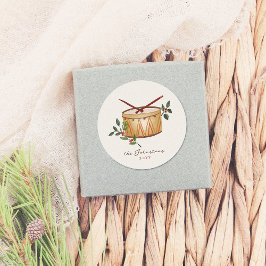 Adesivo 12 Dias De Tambor De Natal