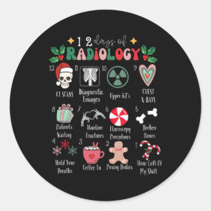 Adesivo 12 Dias Engraçados De Radiologia Natal Radiate Xra