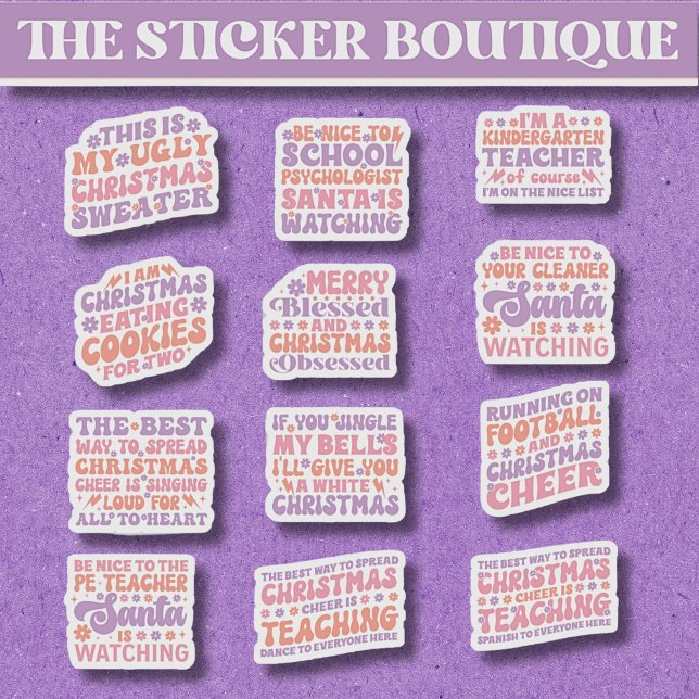 Adesivo 12 Em Uma Festiva Fora De Feliz Natal (Criador carregado)