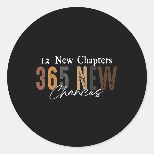 Adesivo 12 New Chapters 365 New Chances  (Frente)