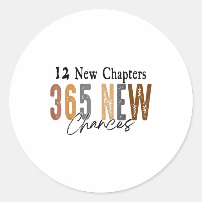 Adesivo 12 New Chapters 365 New Chances Family  (Frente)