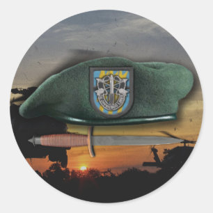 Adesivo 12o Boinas verdes do sfg do sf das forças