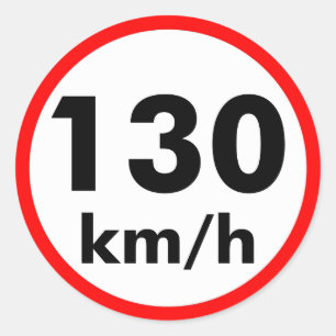 Adesivo 130 km/h