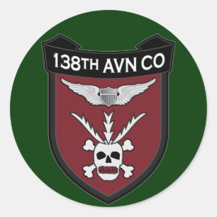 Adesivo 138th Avn Co - RR Vietnam