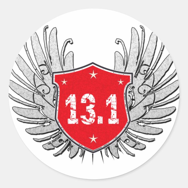Adesivo 13.1 Blindagem de meia-maratona (Frente)