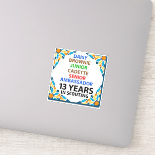 Adesivo 13 anos no Vinheta-escuta