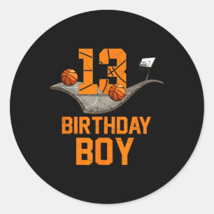 Adesivo 13 Birthday Bysketbyll Jersey 13 anos