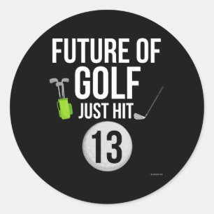 Adesivo 13 Birthday Golf T Shirt 13 Year Birthday Gi
