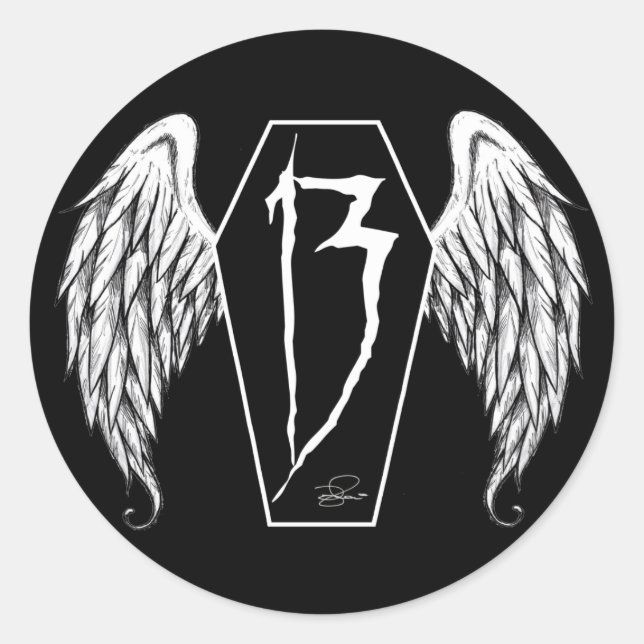 Adesivo 13 caixões (Frente)