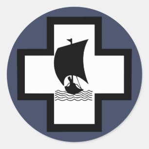 Adesivo 13 de KriegsMarine Flottilla Emblem