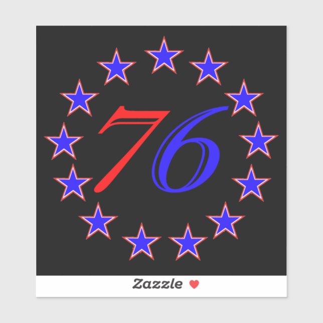 Adesivo 13 estrelas (Folha)