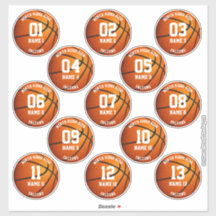 13 jogadores de basquete personalizados INDIVIDUAL