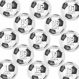 Adesivo 13 jogadores de futebol personalizados individualm