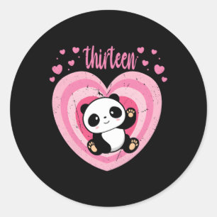 Adesivo 13 Panda 13 B-Day